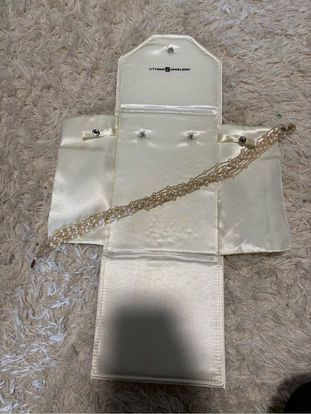 Littman Jewelers Gold-Tone Crystal Lace Necklace
